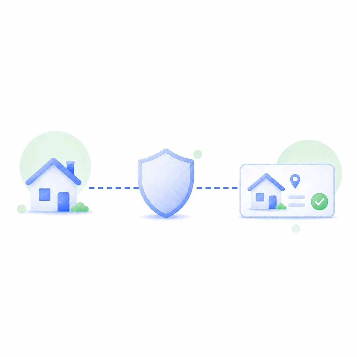An illustration of a residential IP scraping real estate data